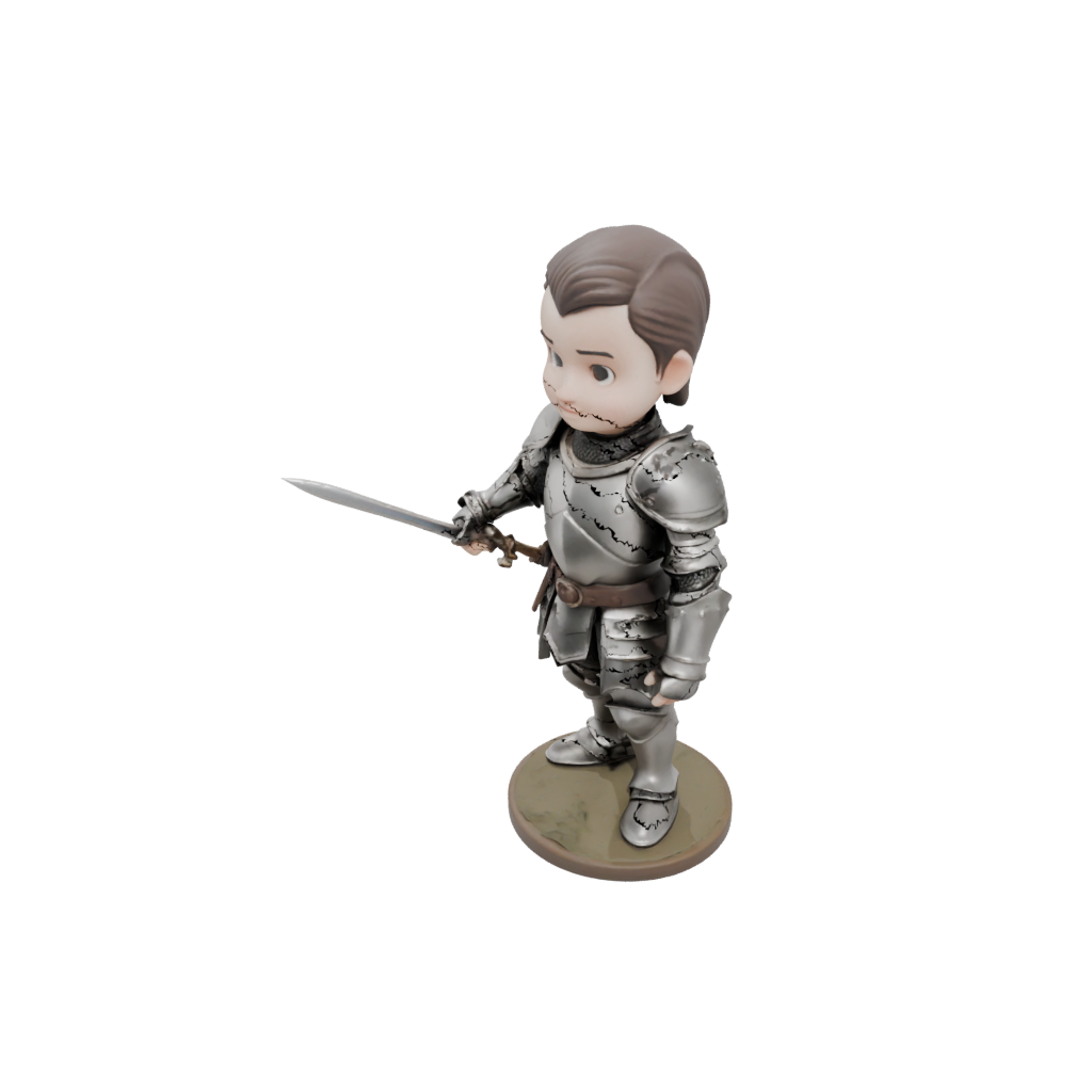 Low-Poly Chibi Medieval Knight Statue