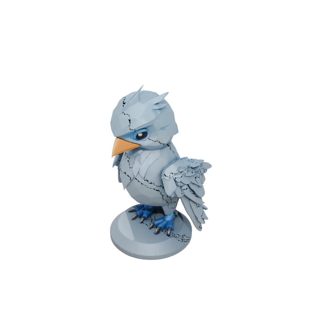 Low-Poly Chibi Thunderbird