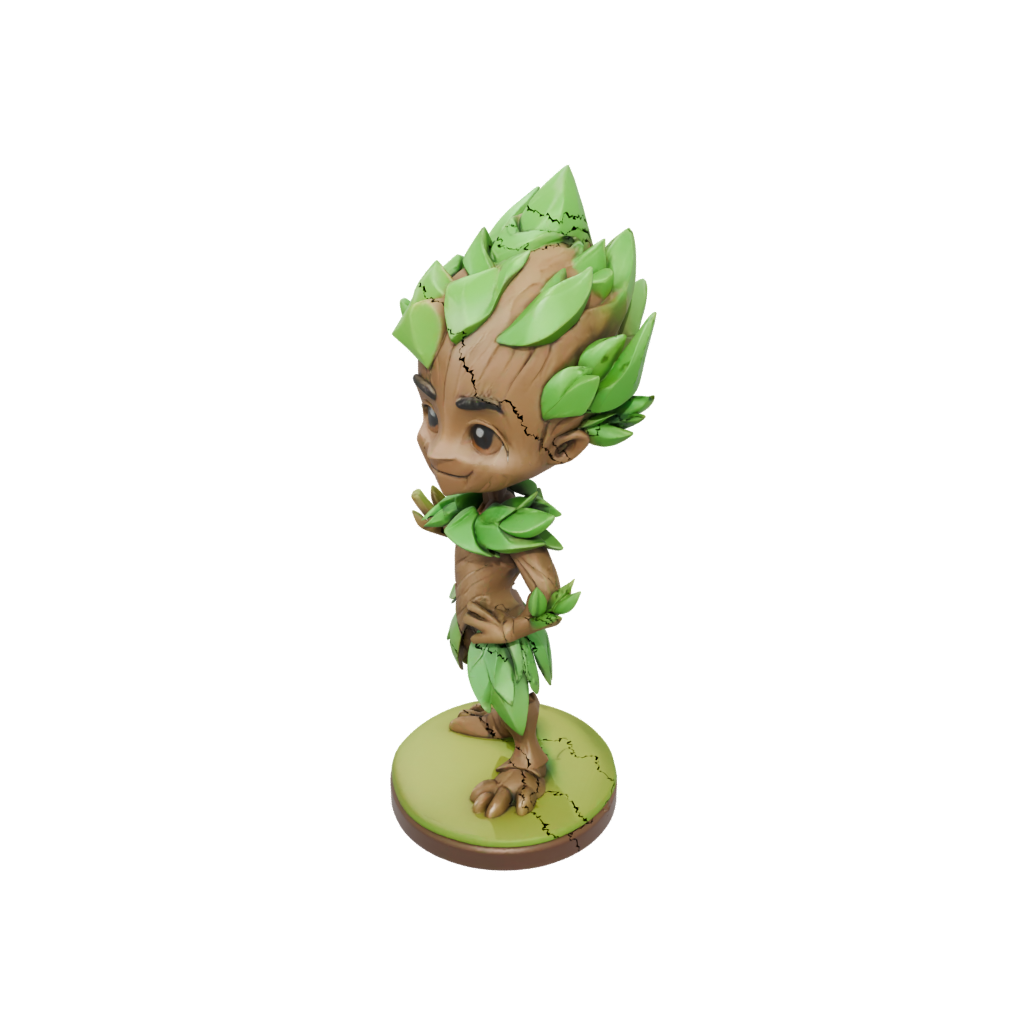 Low-Poly Chibi Treant Elder