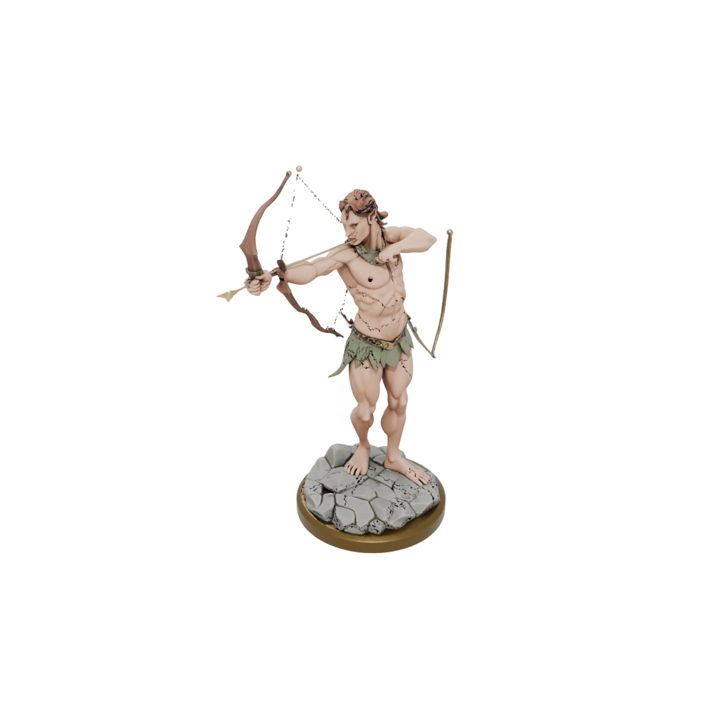 Low-Poly Scene Centaur Archer