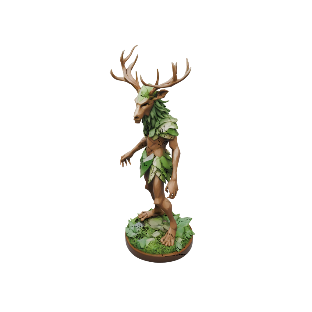 Low-Poly Scene Forest Spirit Ent