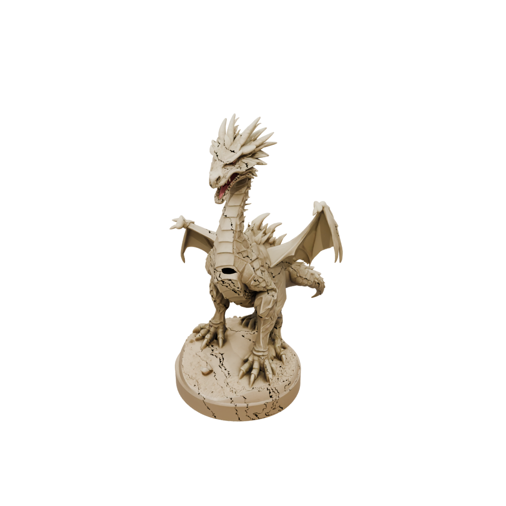 Low-Poly Scene Sand Wyrm