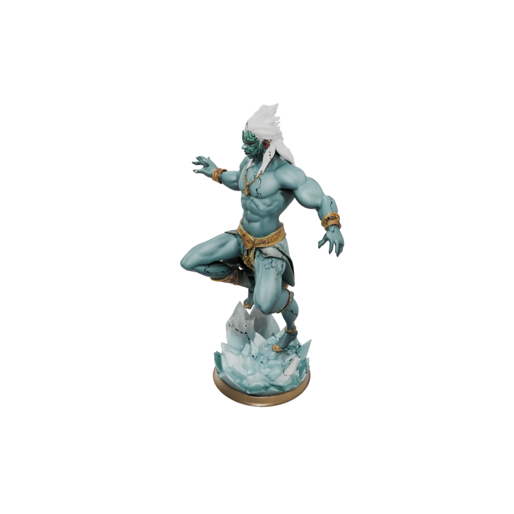 Low-Poly Scene Storm Djinn