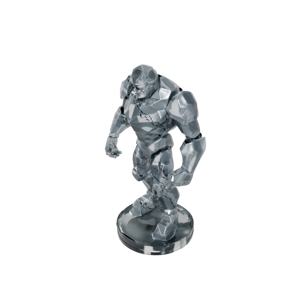 Low-Poly Crystal Golem