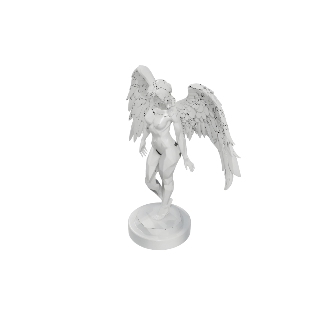 Low-Poly Fallen Angel
