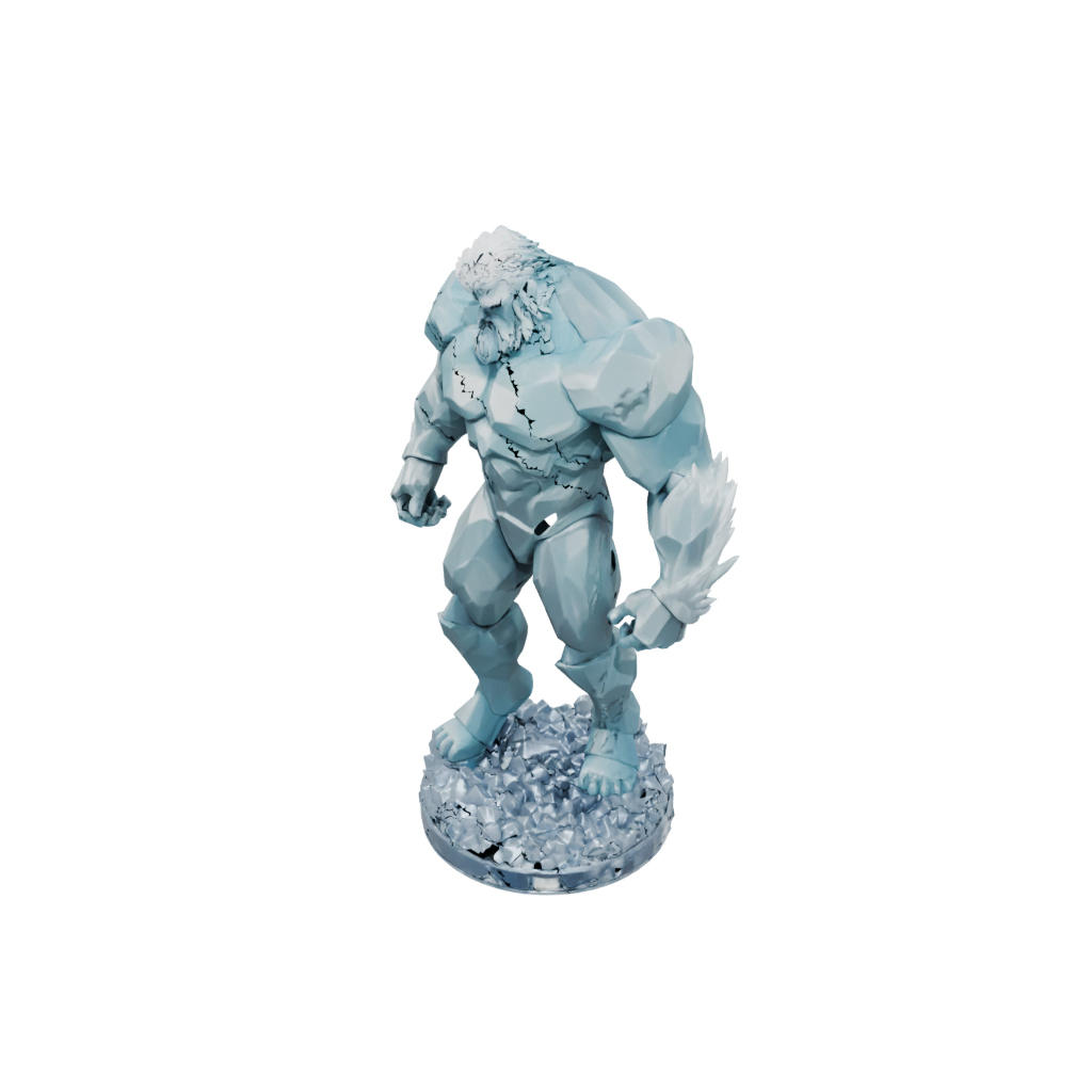 Low-Poly Ice Elemental Titan