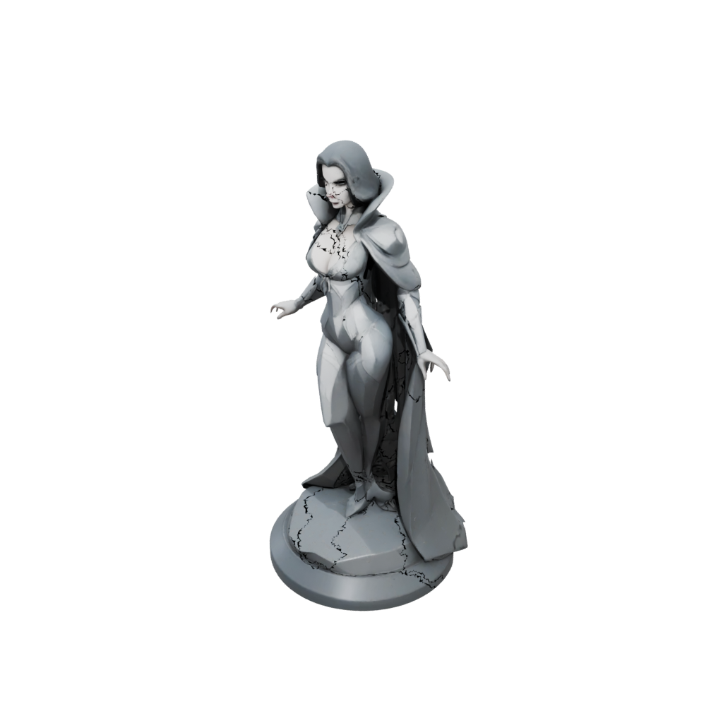 Low-Poly Vampire Countess