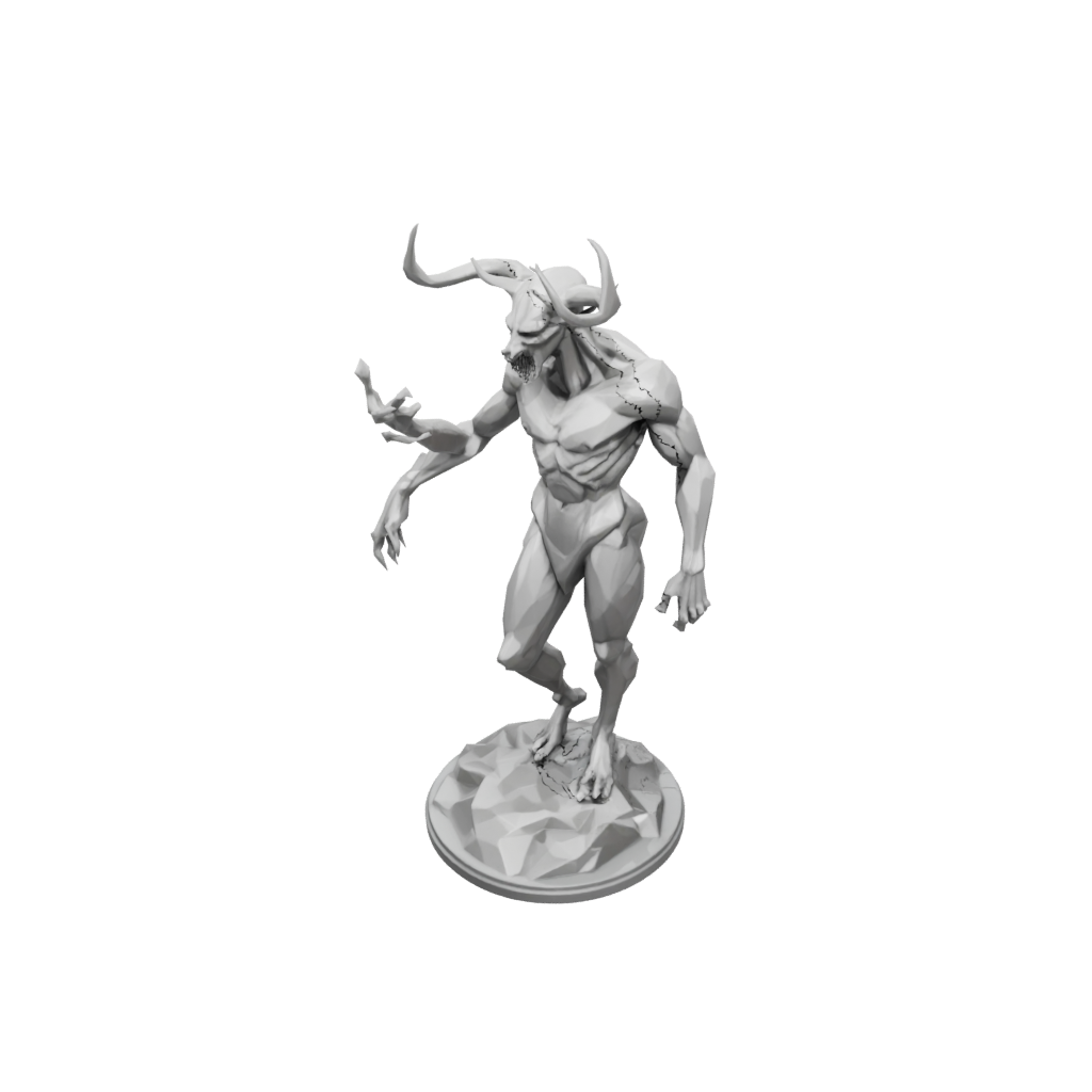 Low-Poly Wendigo