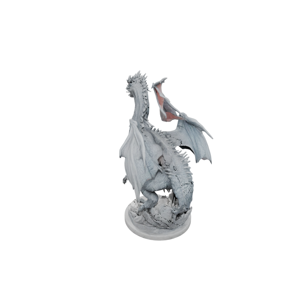 Marble Bust Lava Drake