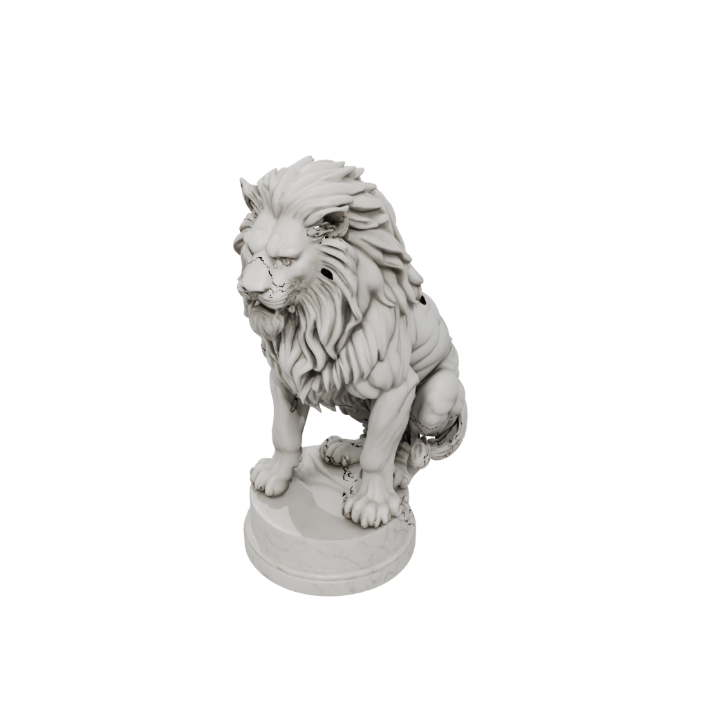 Marble Bust Manticore
