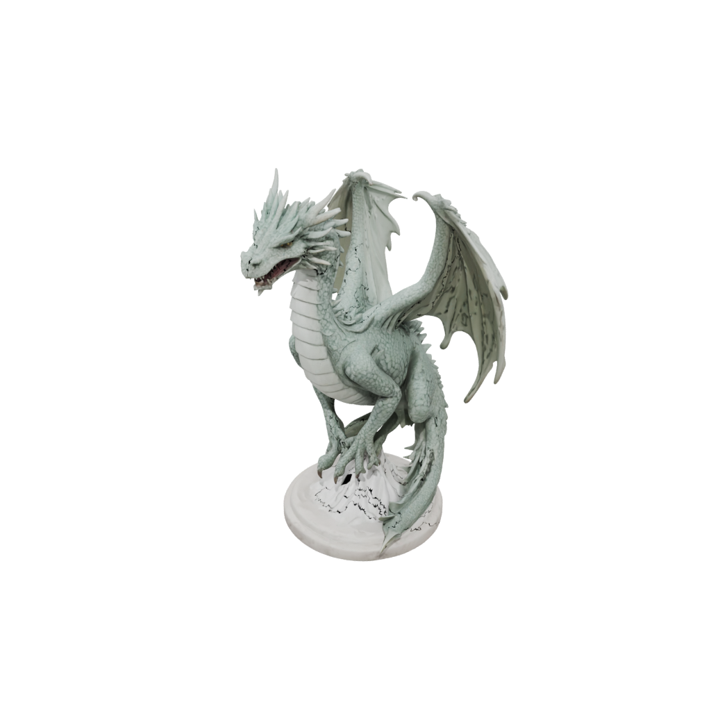 Marble Bust Swamp Dragon