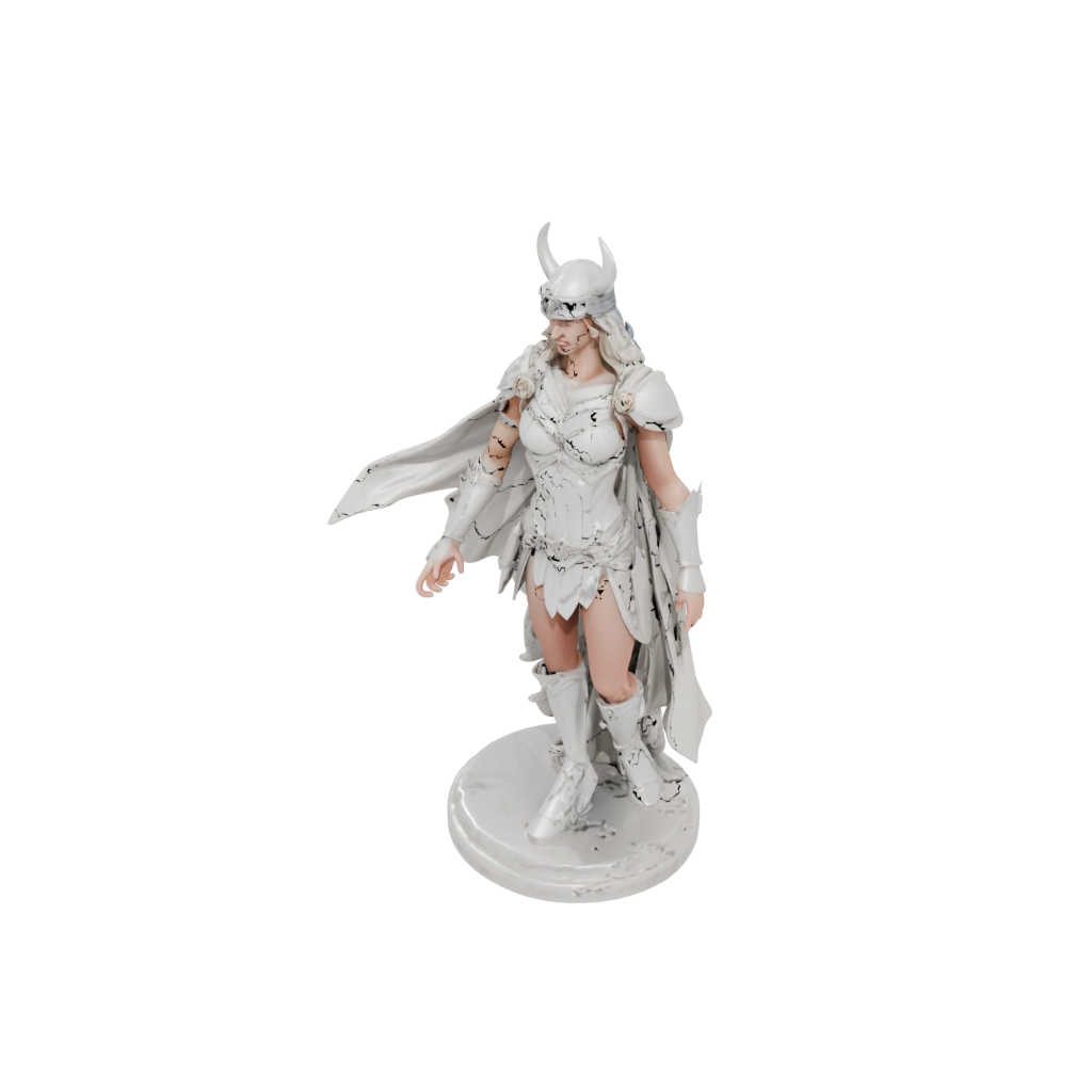 Marble Bust Valkyrie Warrior Figure
