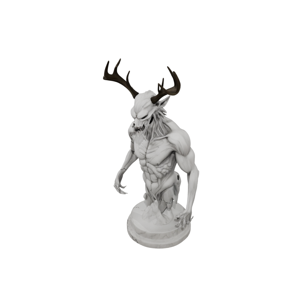 Marble Bust Wendigo