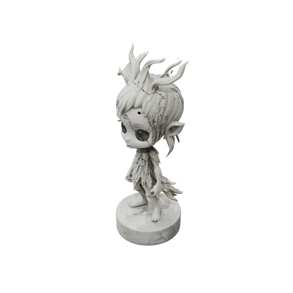 Marble Chibi Forest Spirit Ent