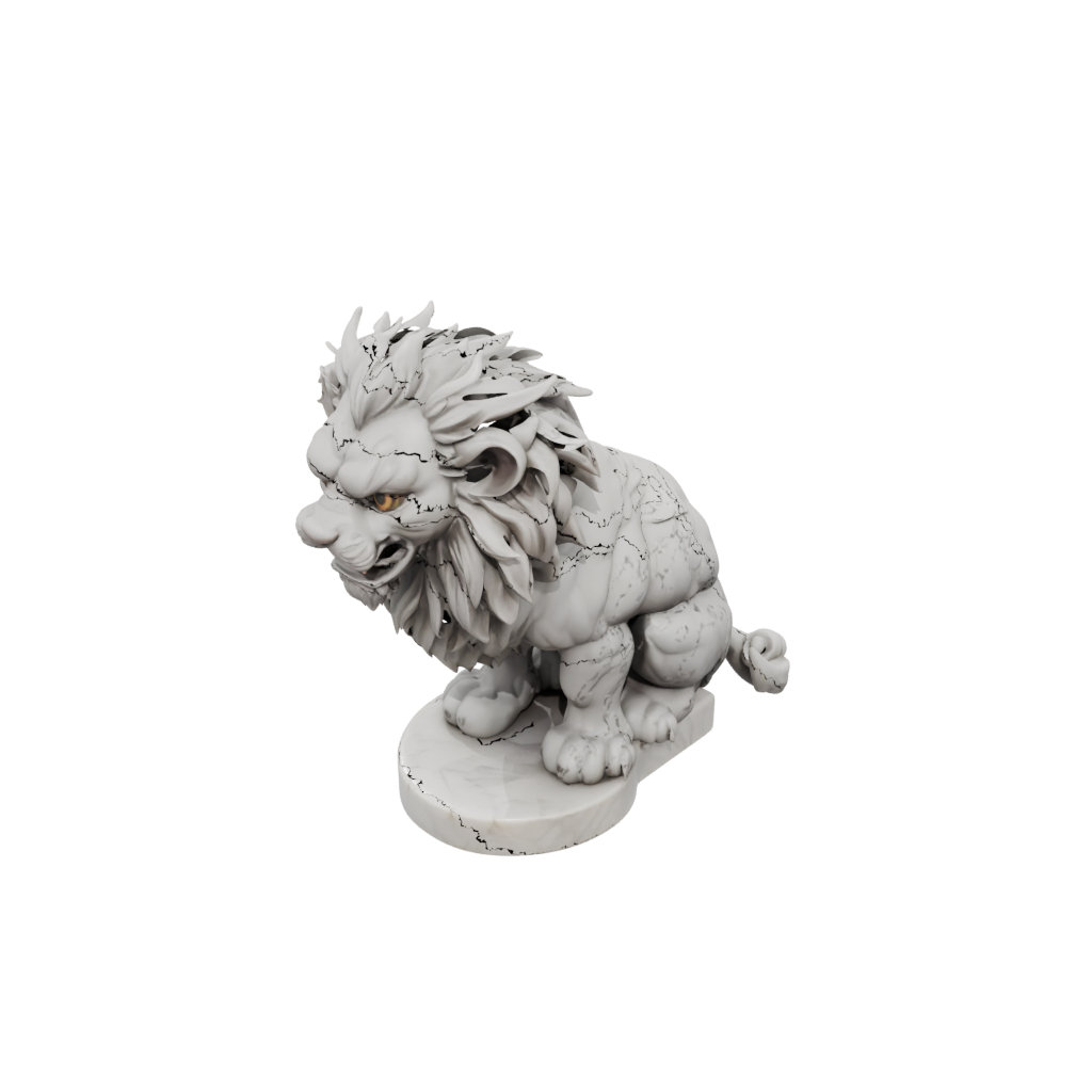 Marble Chibi Manticore