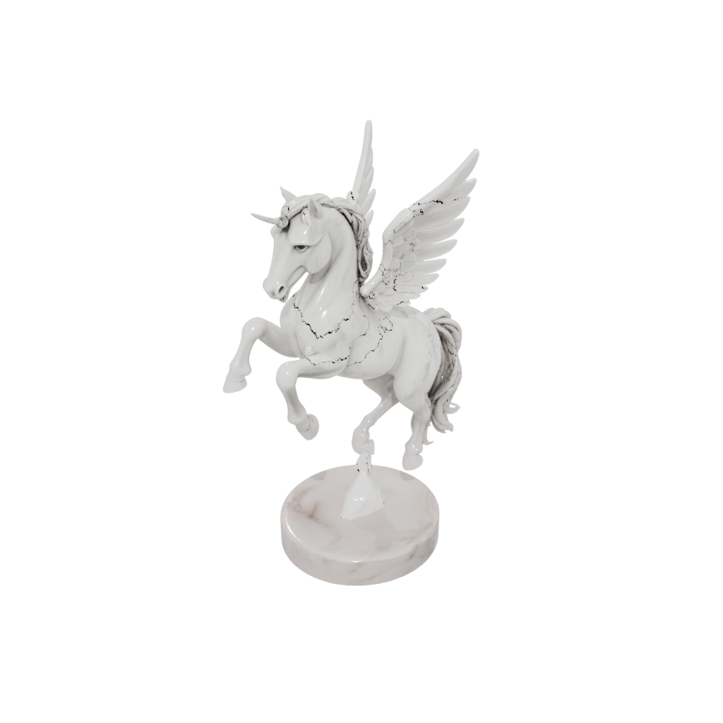 Marble Chibi Pegasus Rearing