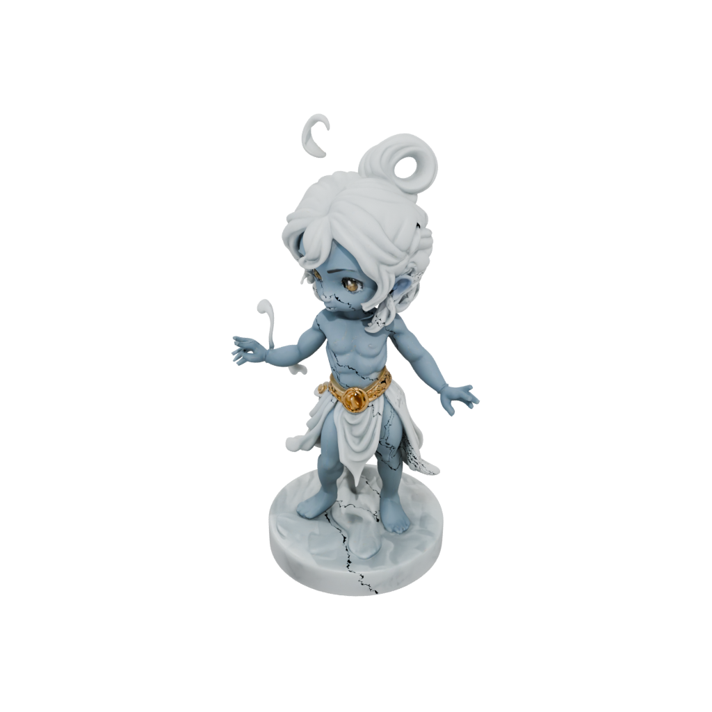 Marble Chibi Storm Djinn