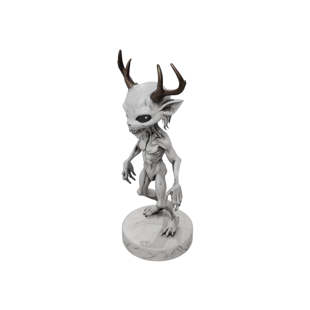 Marble Chibi Wendigo