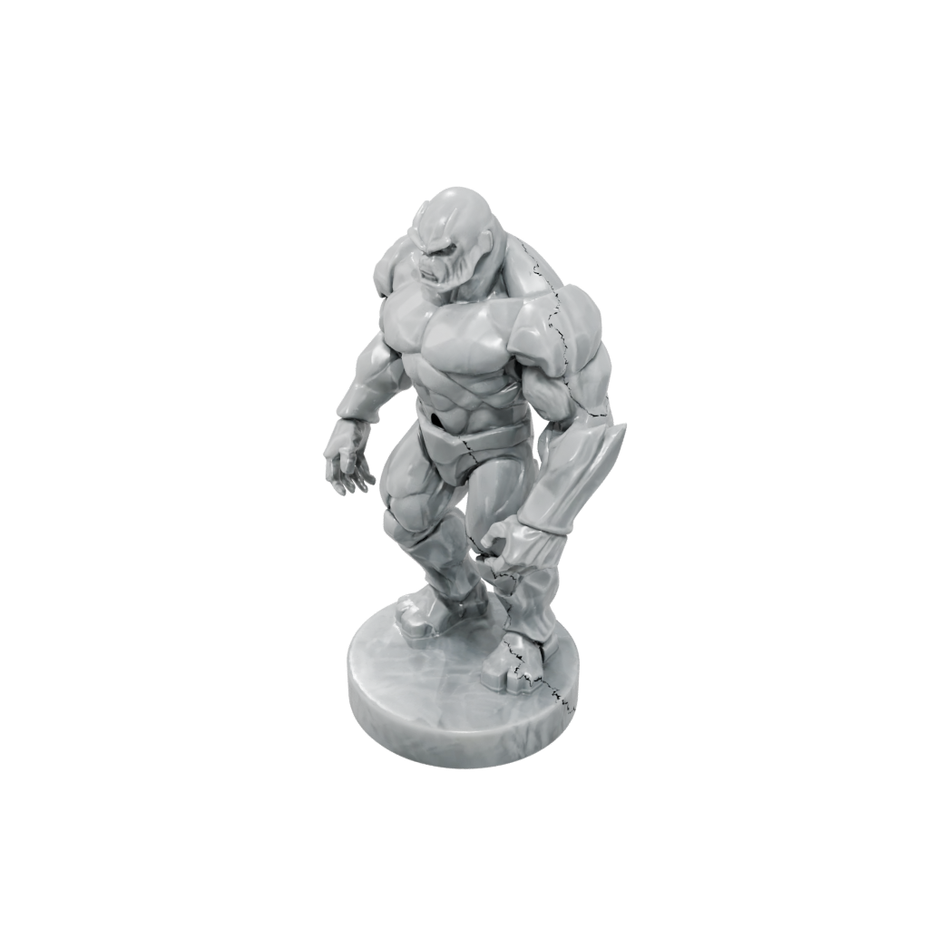 Marble Scene Crystal Golem