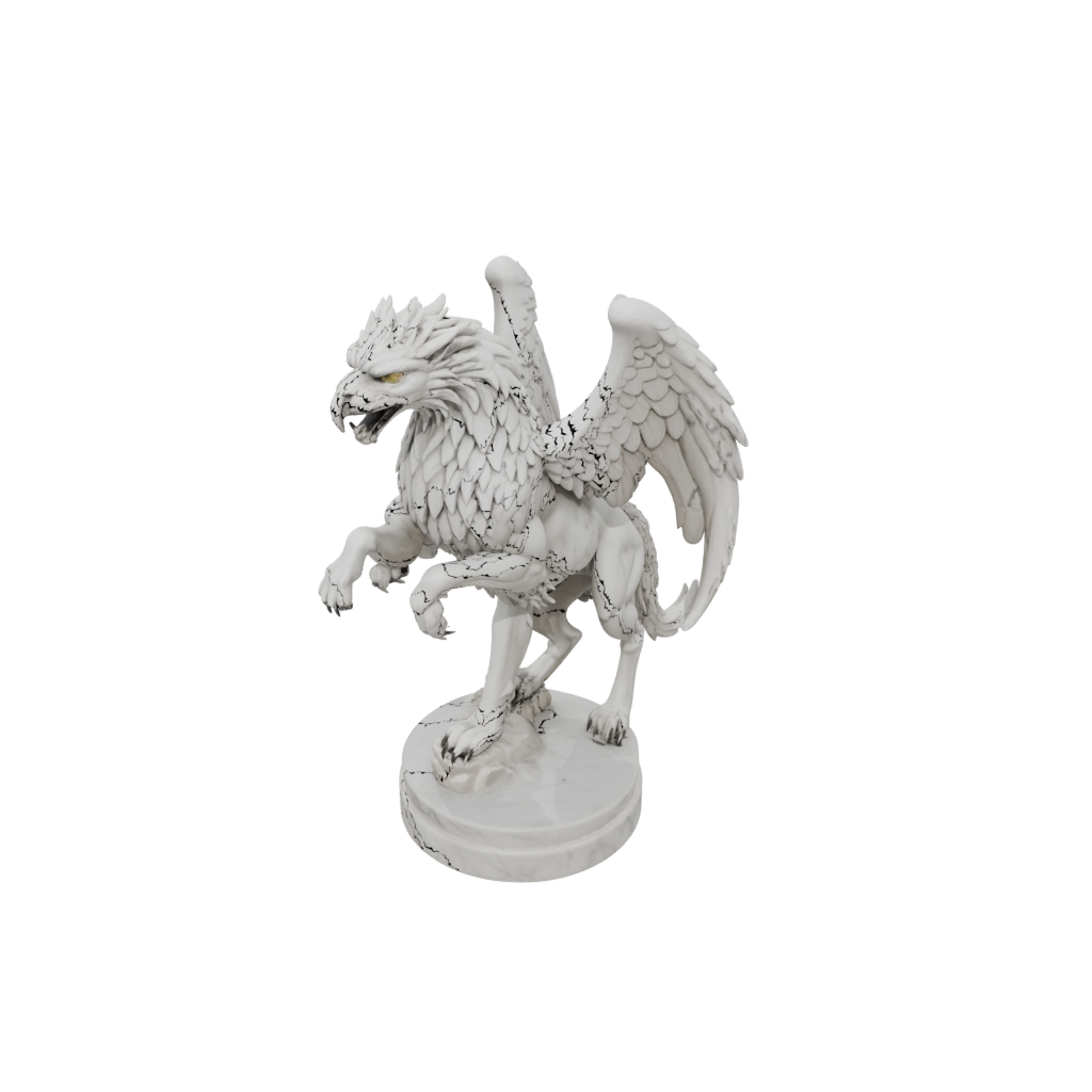 Marble Scene Griffin Statue