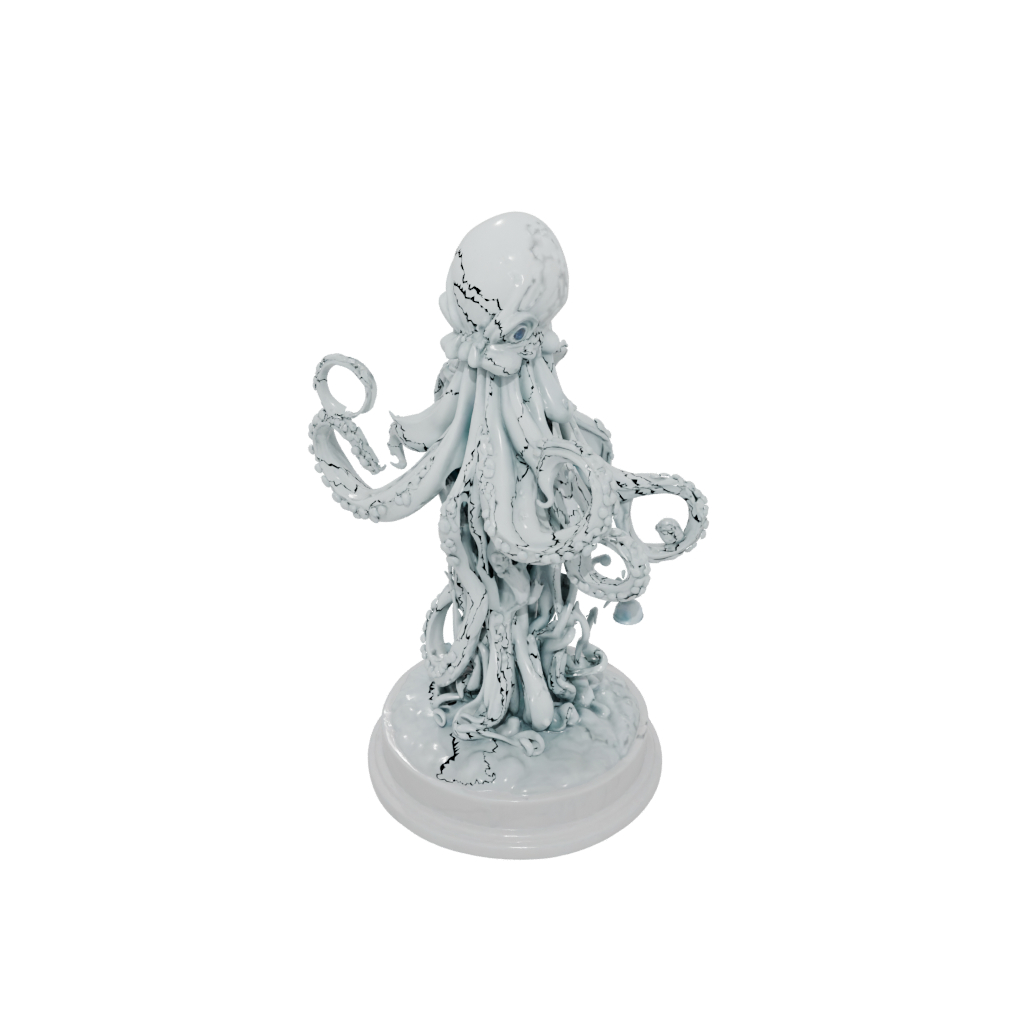 Marble Scene Kraken Tentacle Sculpture