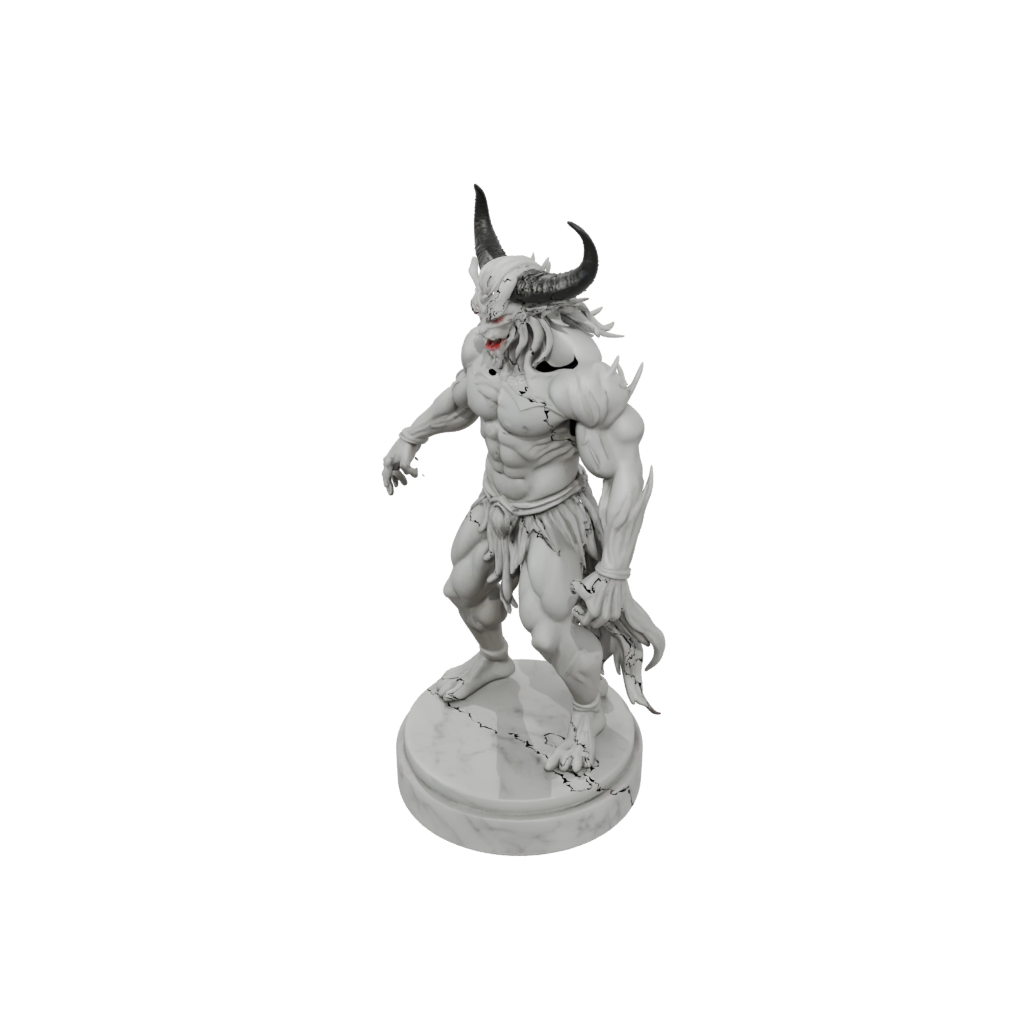 Marble Scene Oni Demon