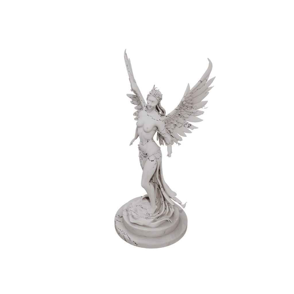 Marble Scene Phoenix Rising Sculpture