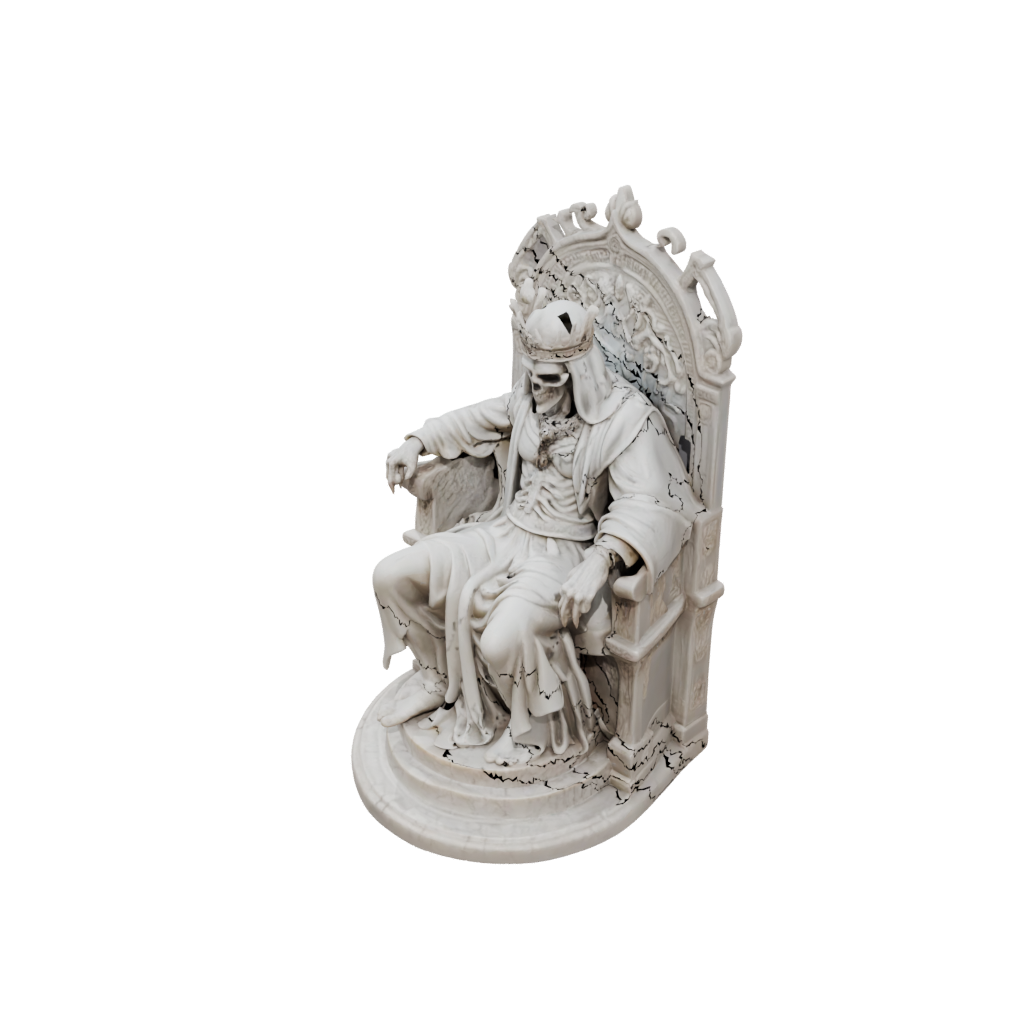 Marble Lich On Throne