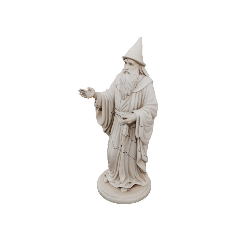 Marble Wise Wizard Figure