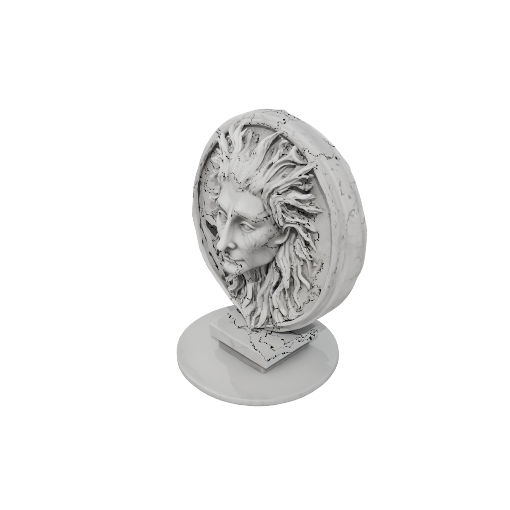 Marble Relief Forest Spirit Ent