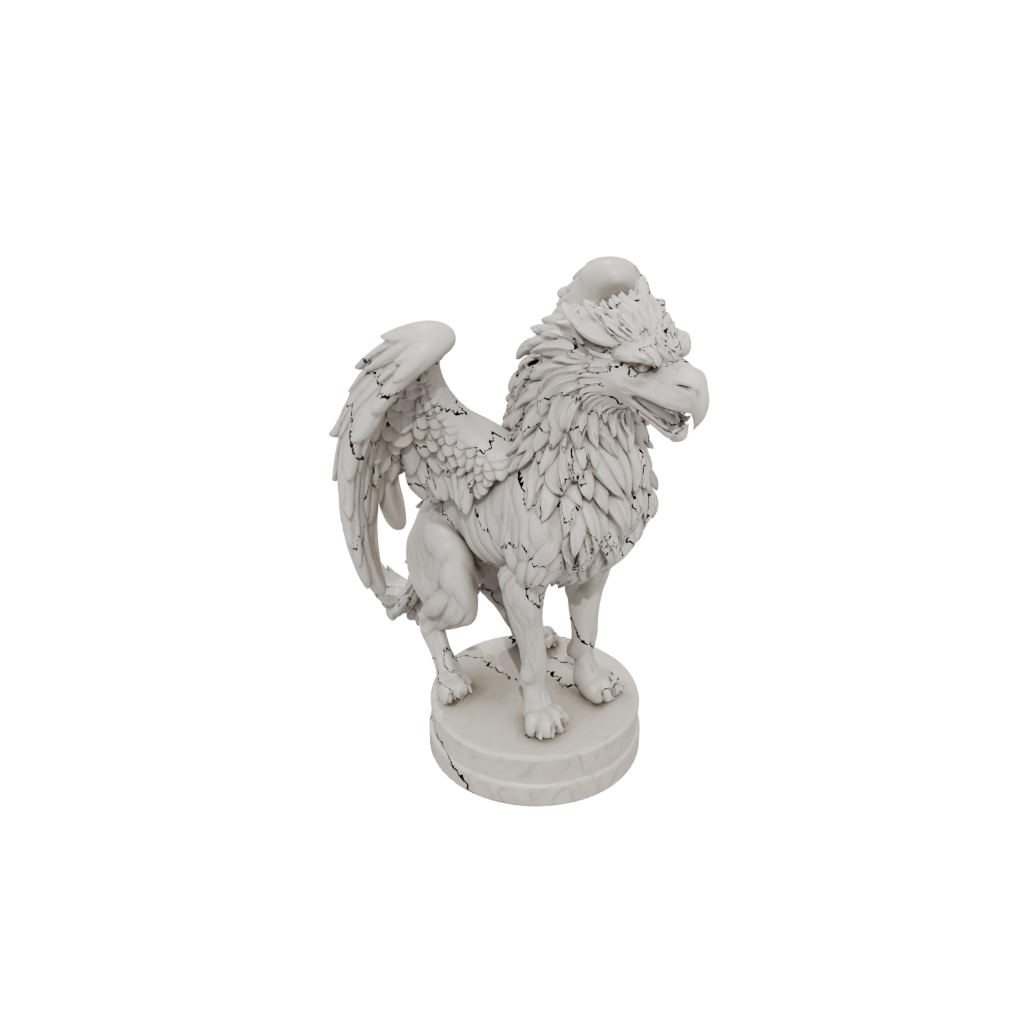 Marble Relief Griffin Statue