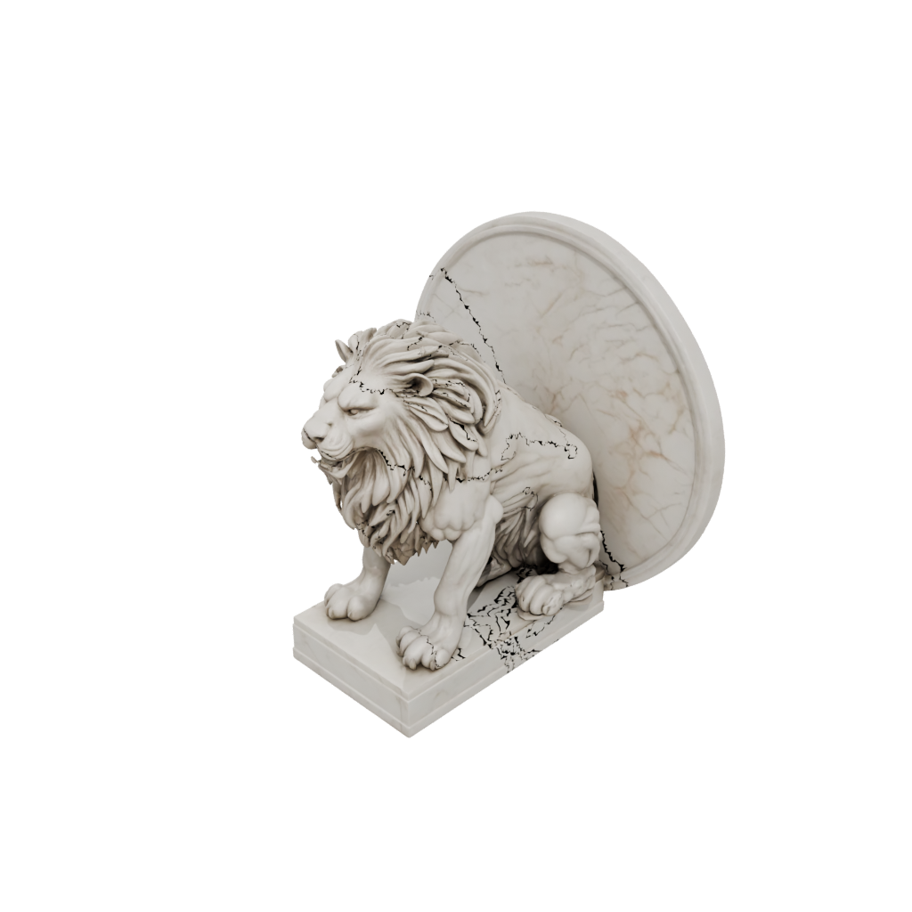 Marble Relief Manticore