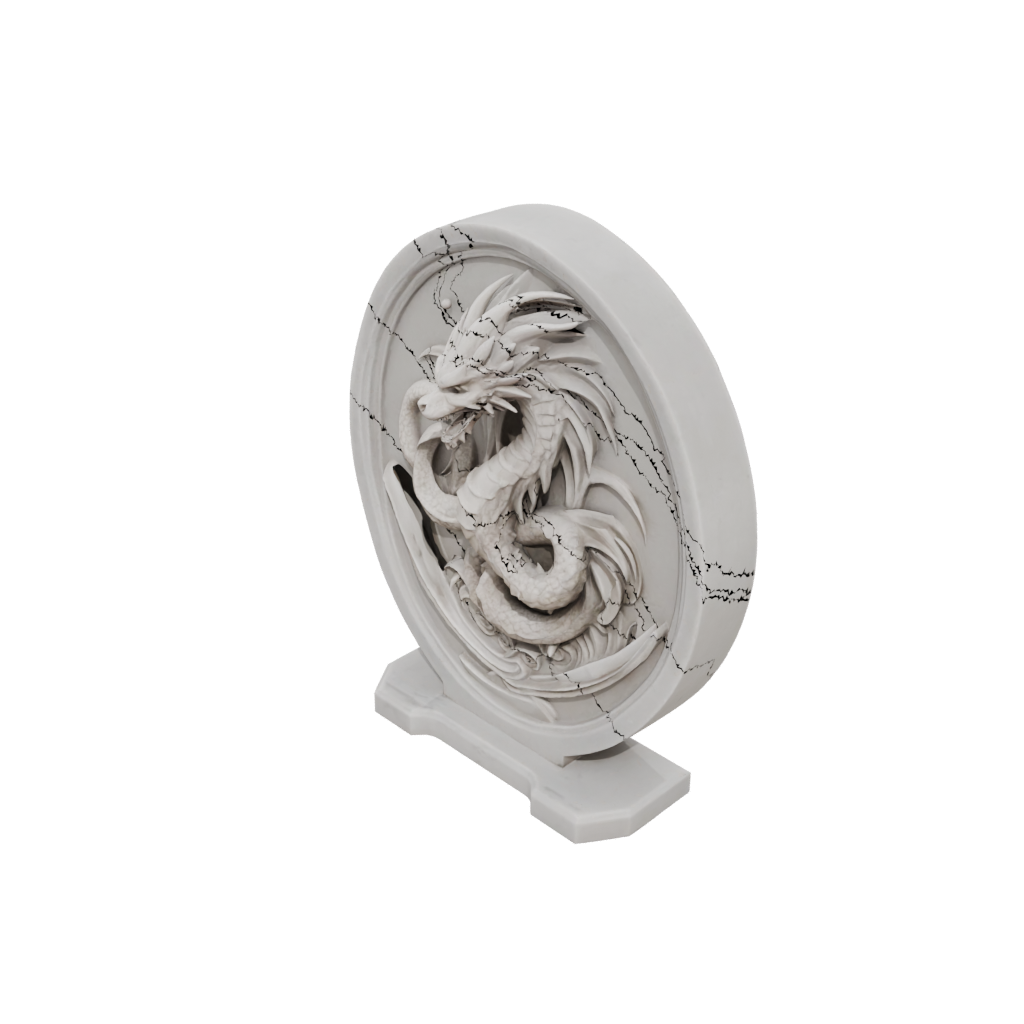 Marble Relief Sand Wyrm