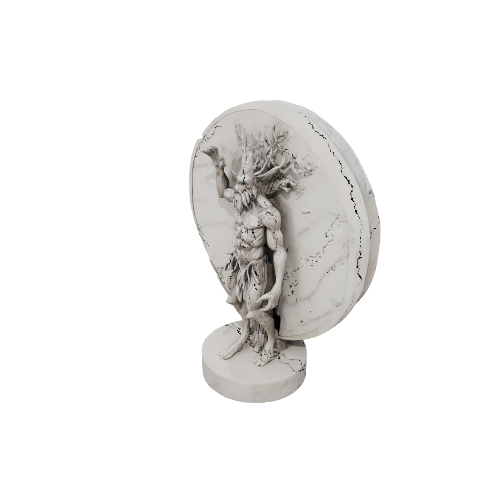 Marble Relief Treant Elder
