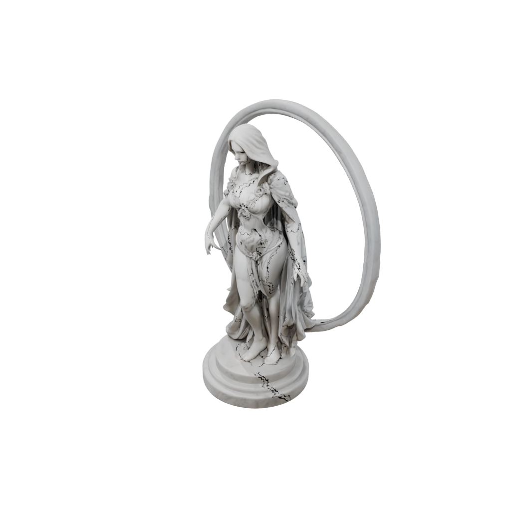 Marble Relief Vampire Countess