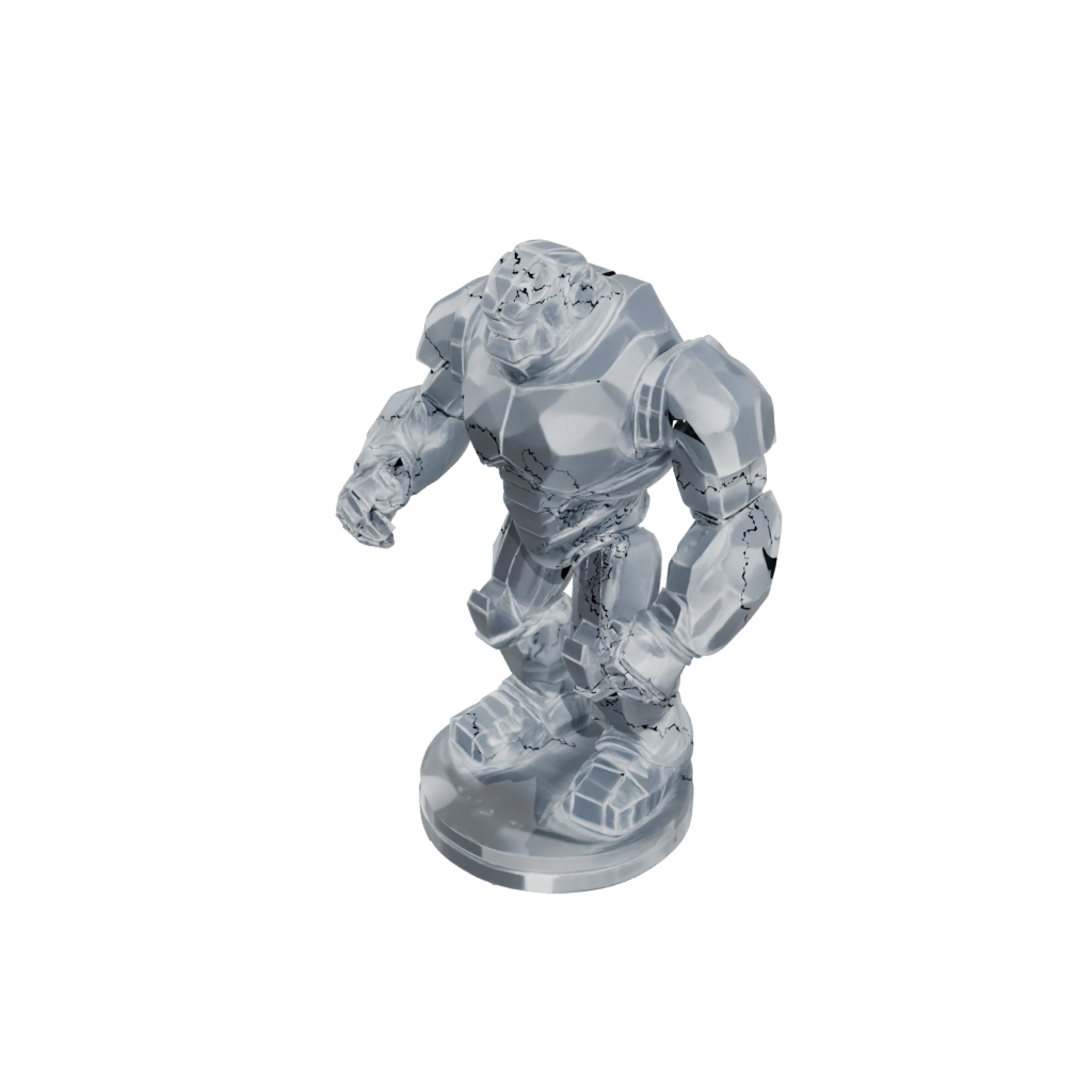 Mini Bust Crystal Golem