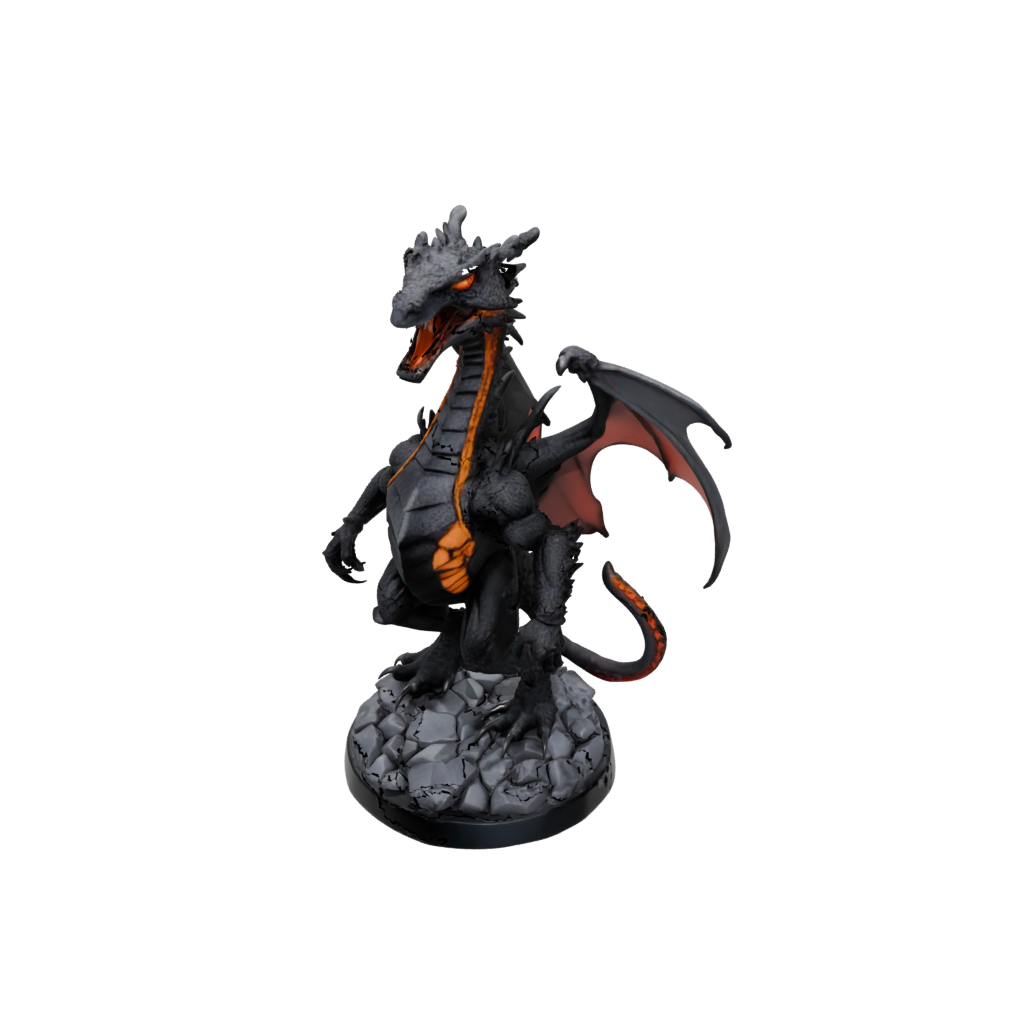 Mini Bust Lava Drake