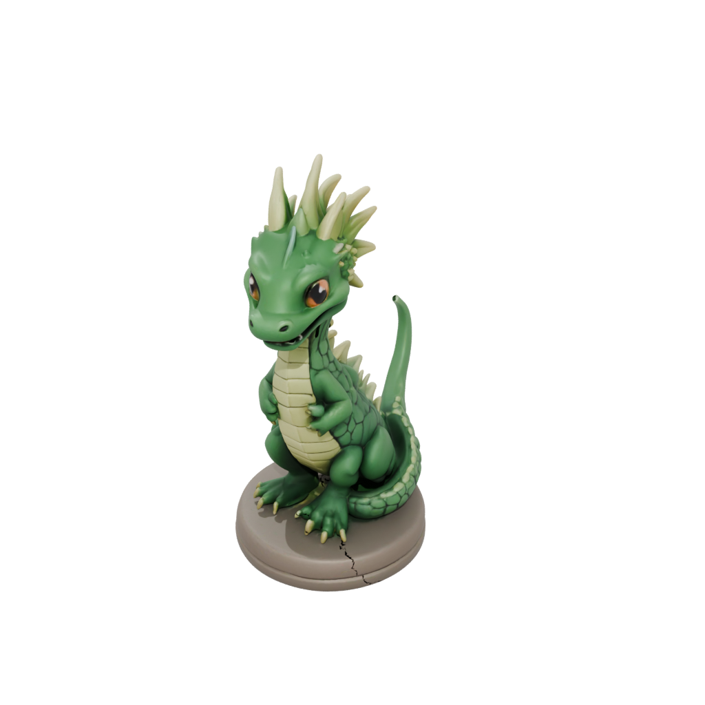 Mini Chibi Basilisk Serpent