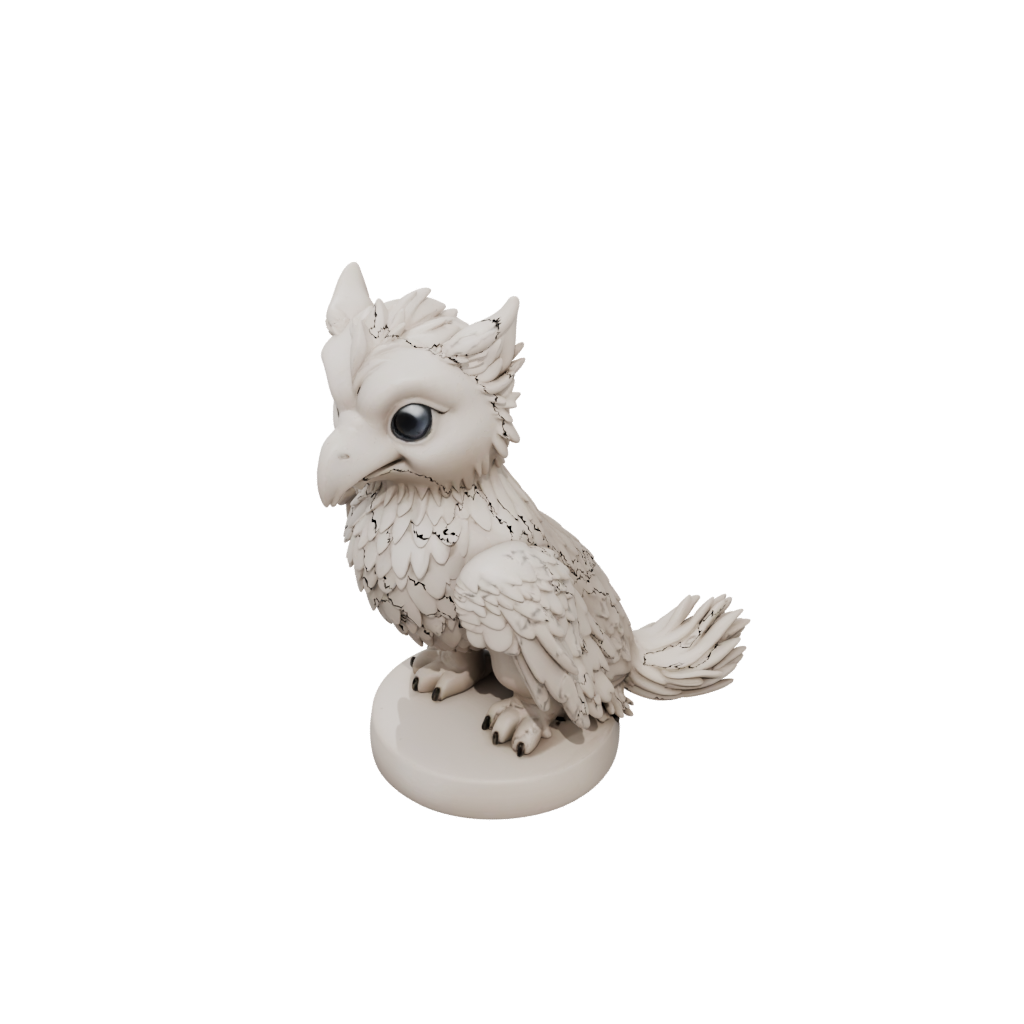 Mini Chibi Griffin Statue