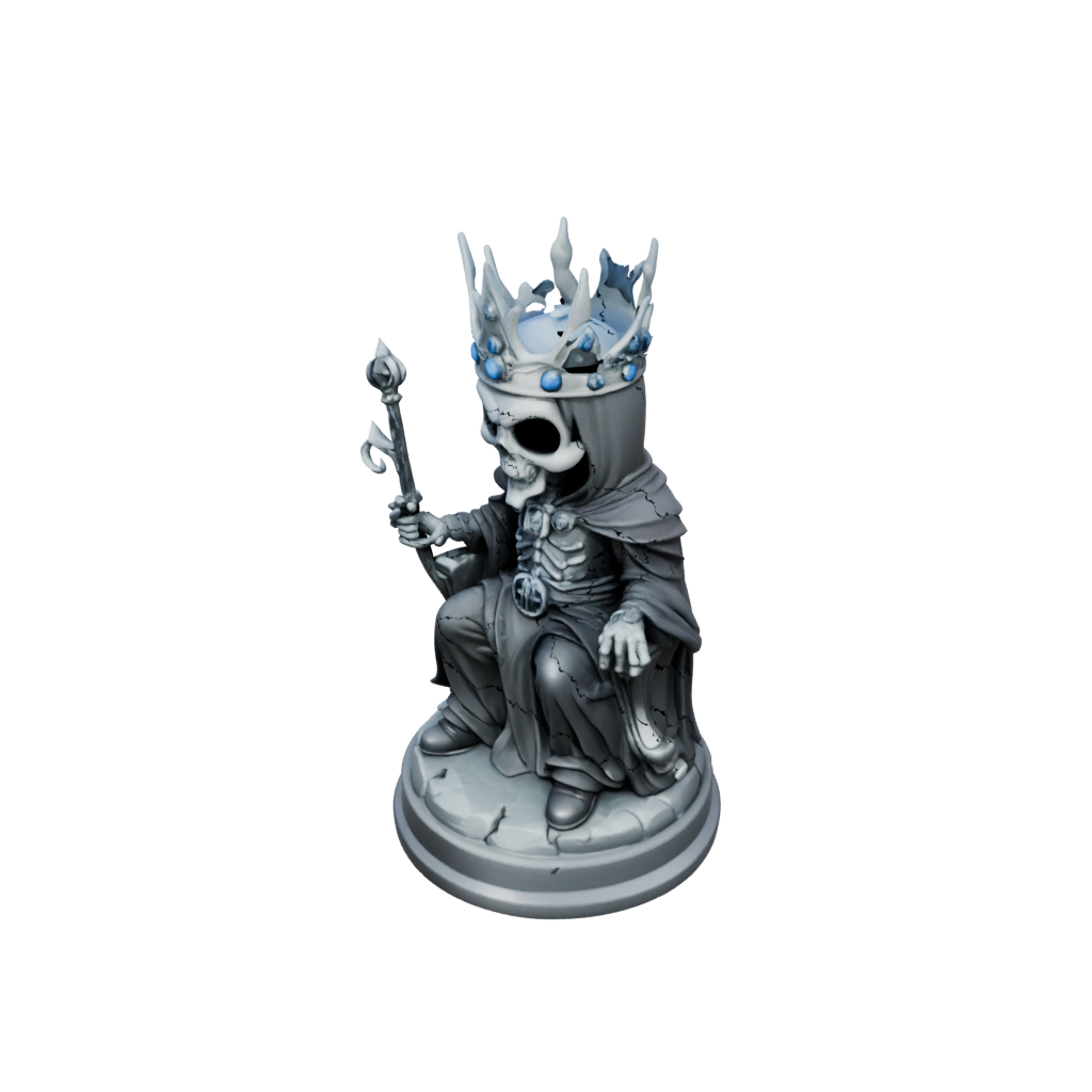 Mini Chibi Lich On Throne