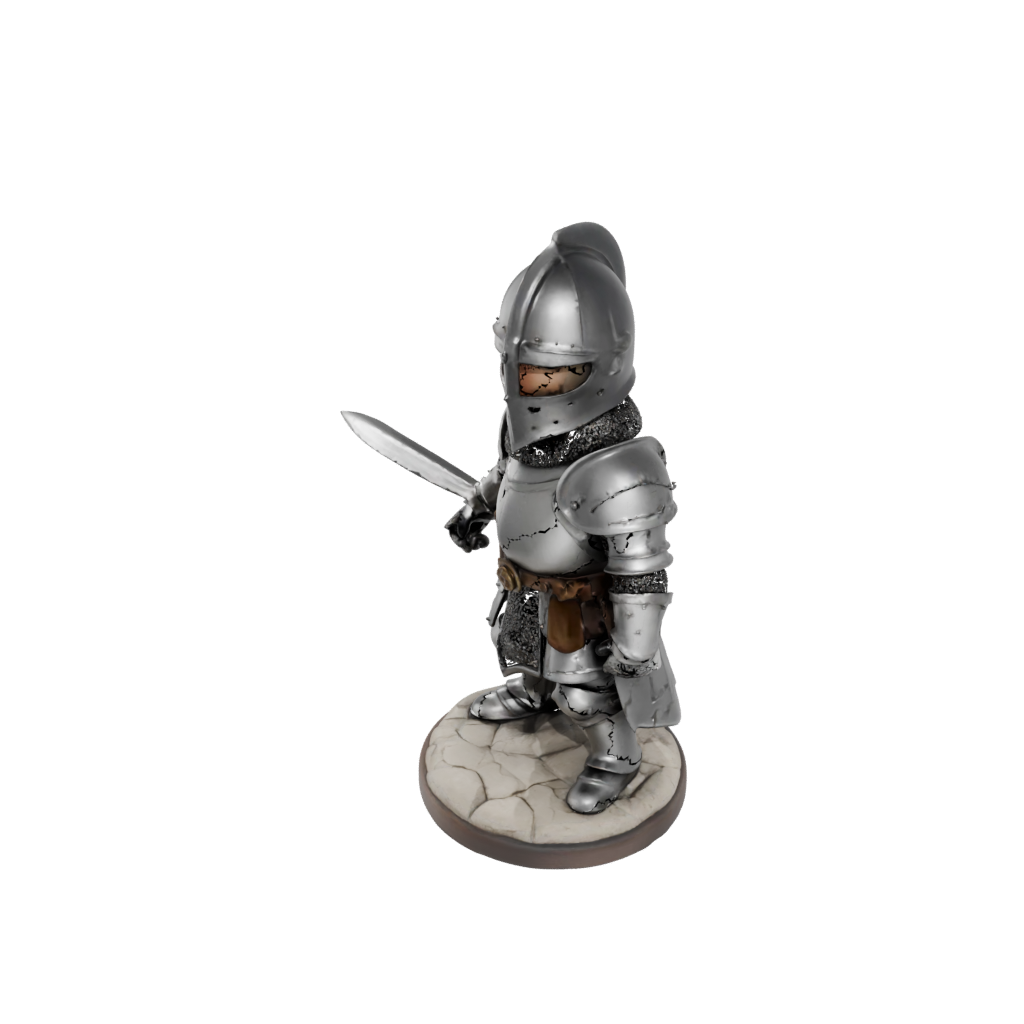 Mini Chibi Medieval Knight Statue