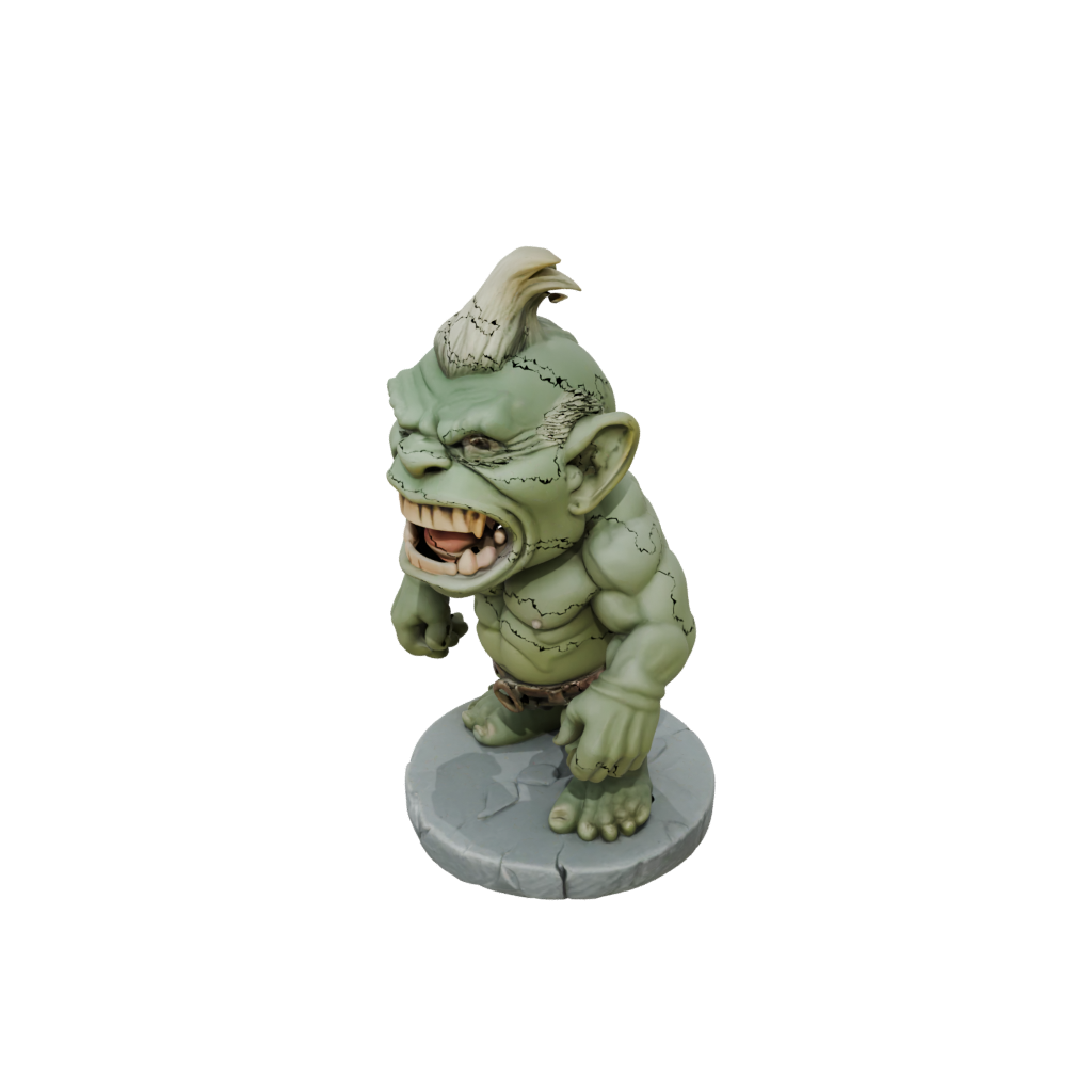 Mini Chibi Rock Troll