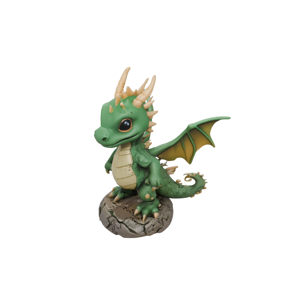 Mini Chibi Swamp Dragon