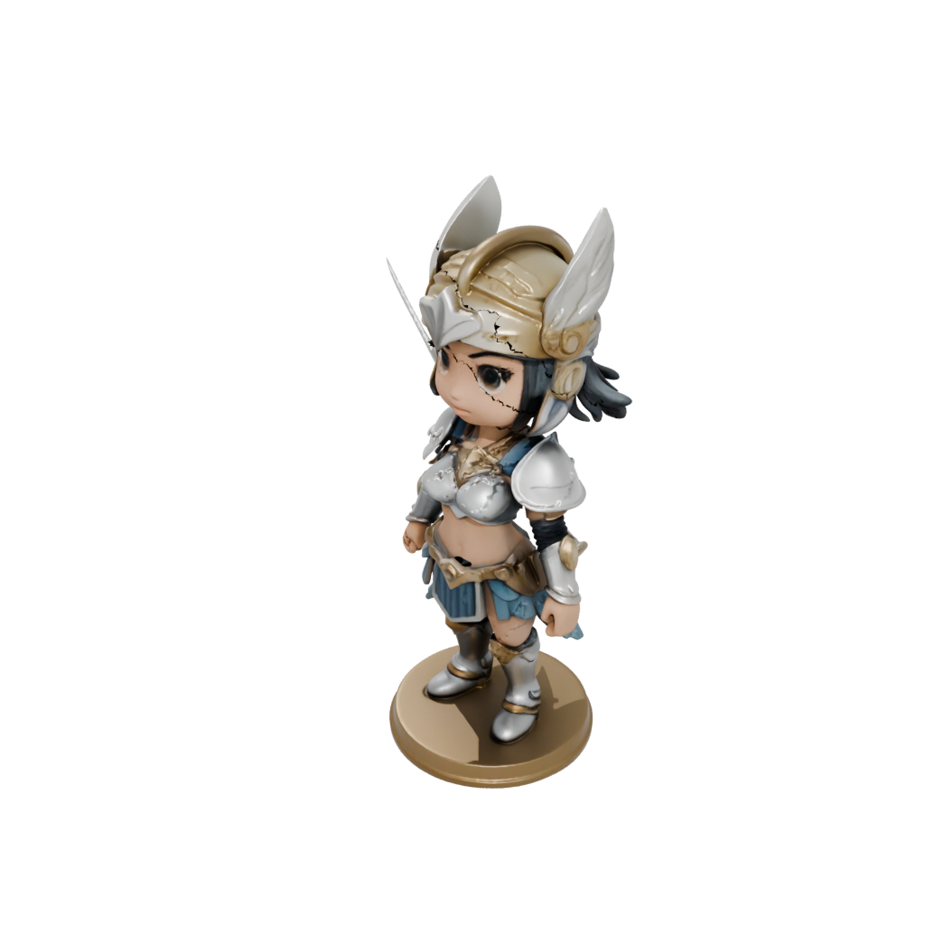 Mini Chibi Valkyrie Warrior Figure