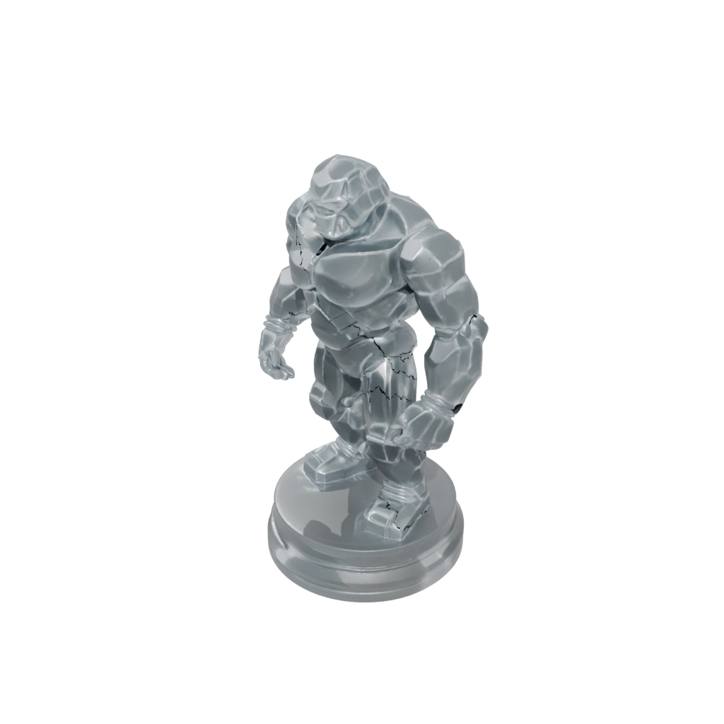 Mini Scene Crystal Golem