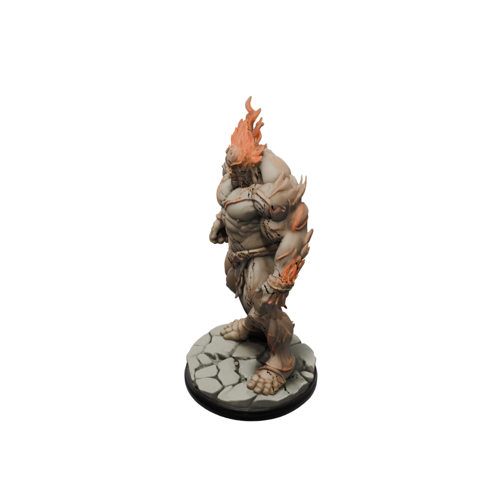 Mini Scene Fire Elemental Titan