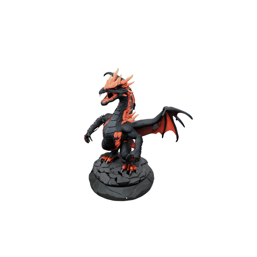 Mini Scene Lava Drake