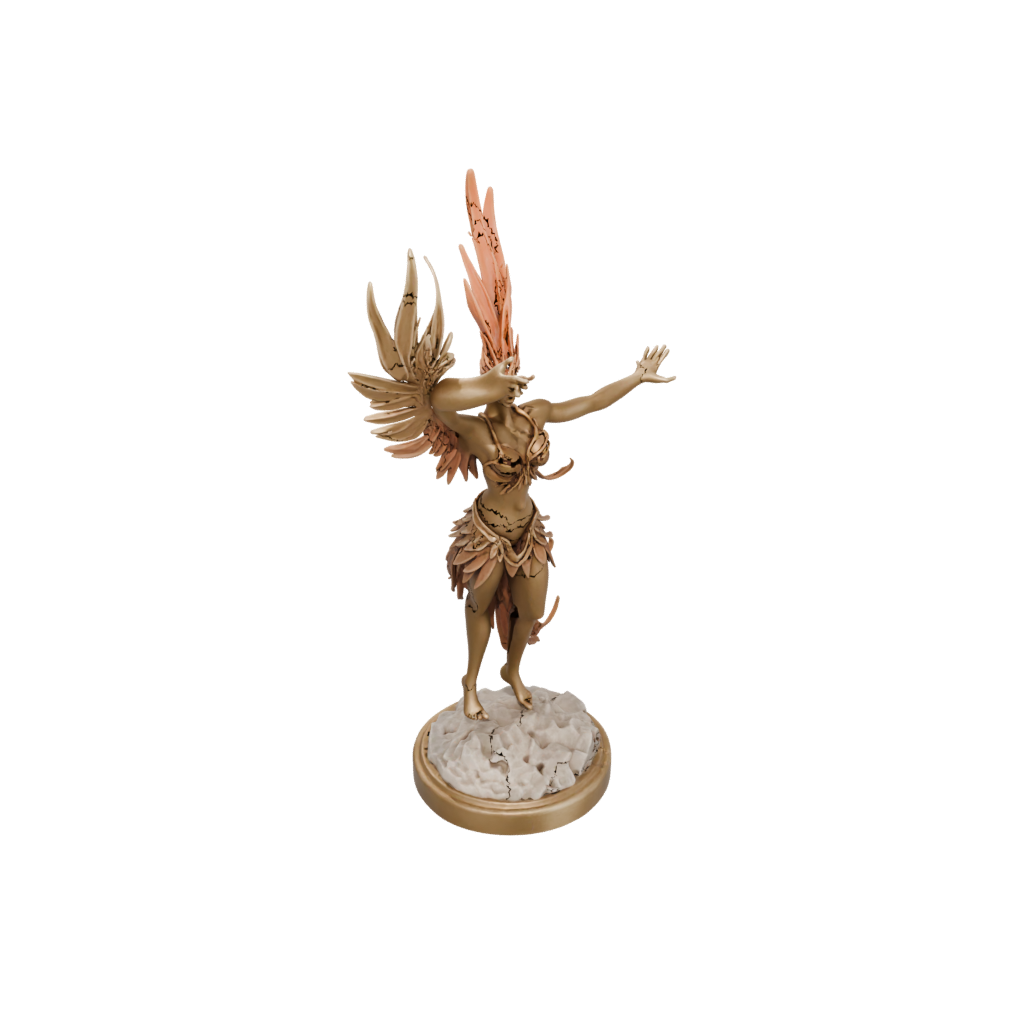 Mini Scene Phoenix Rising Sculpture