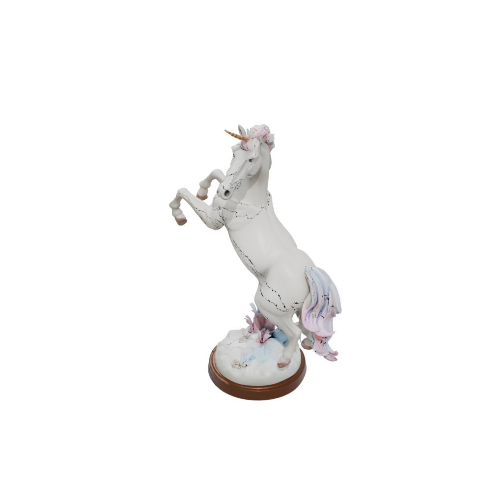 Mini Scene Unicorn Rearing Figure