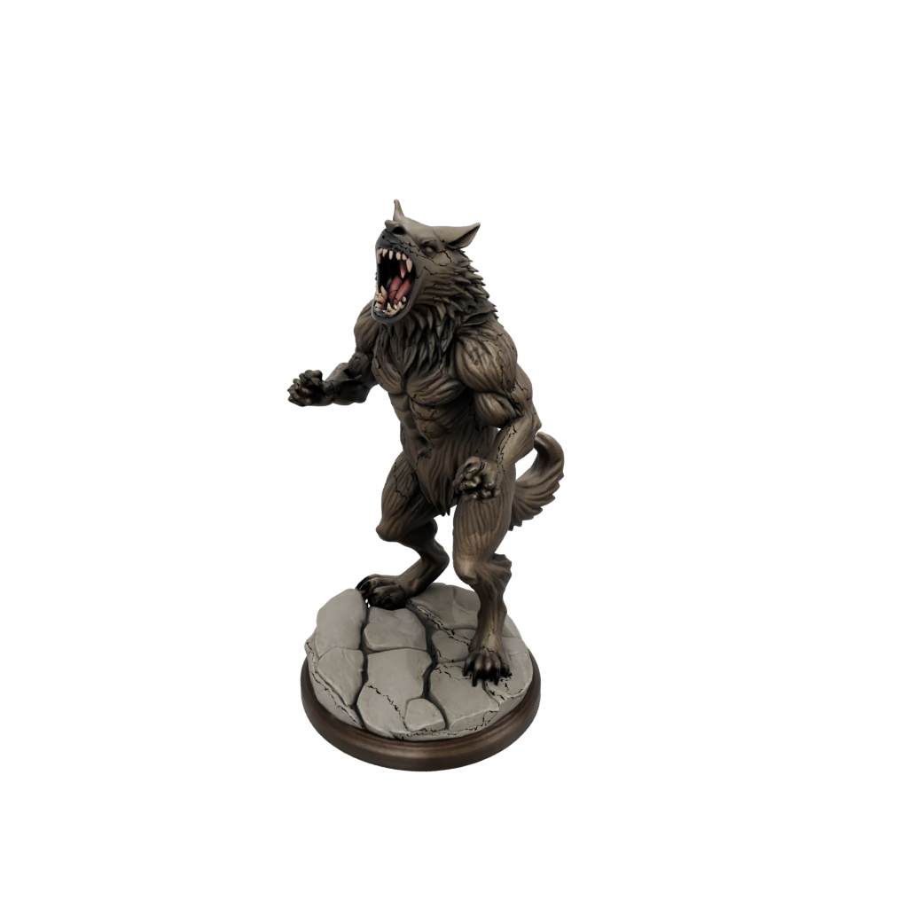 Mini Scene Werewolf Mid-Howl